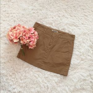 Old Navy tan mini skirt